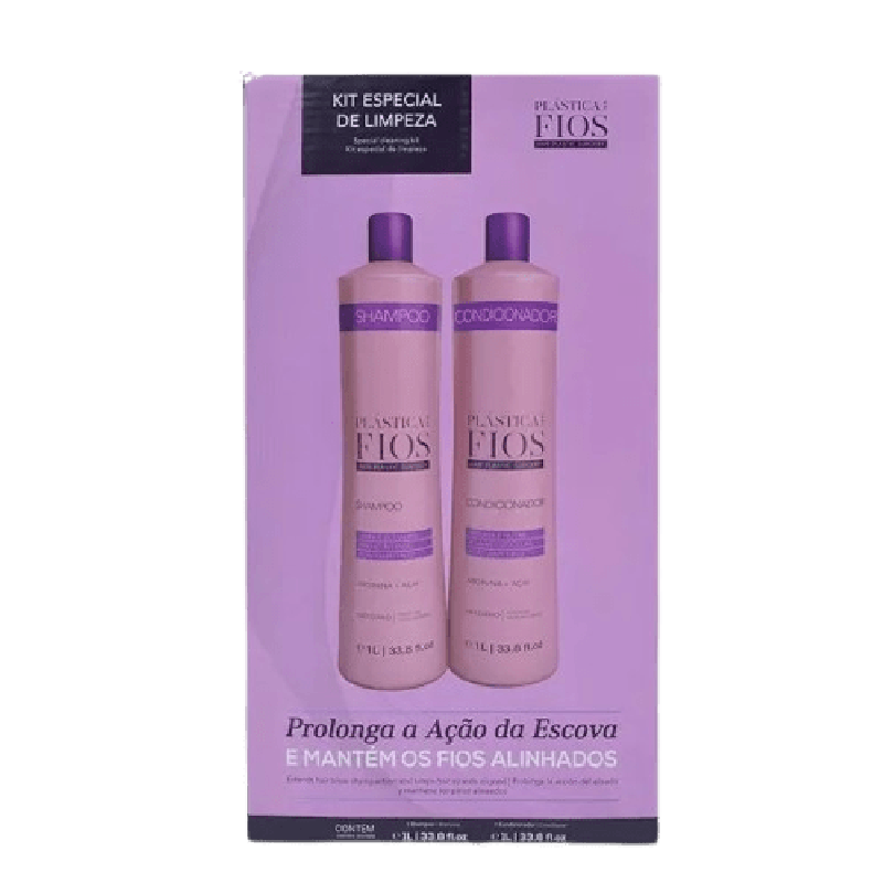 CADIVEU PLÁSTICA DOS FIOS SHAMPOO+COND 1L