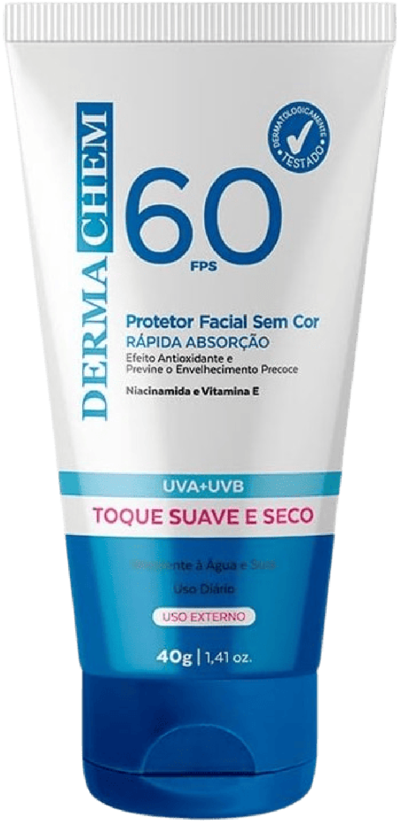 DERMACHEN PROTETOR SOLAR FACIAL 60fps 40g
