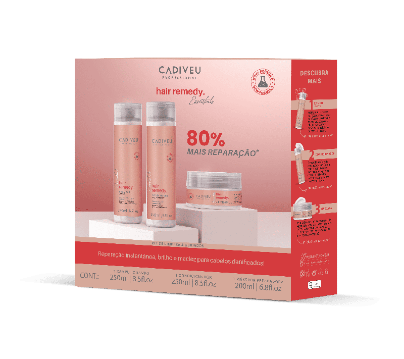 CADIVEU KIT PROFESSIONAL ESSENTIALS HAIR REMEDY HOME CARE