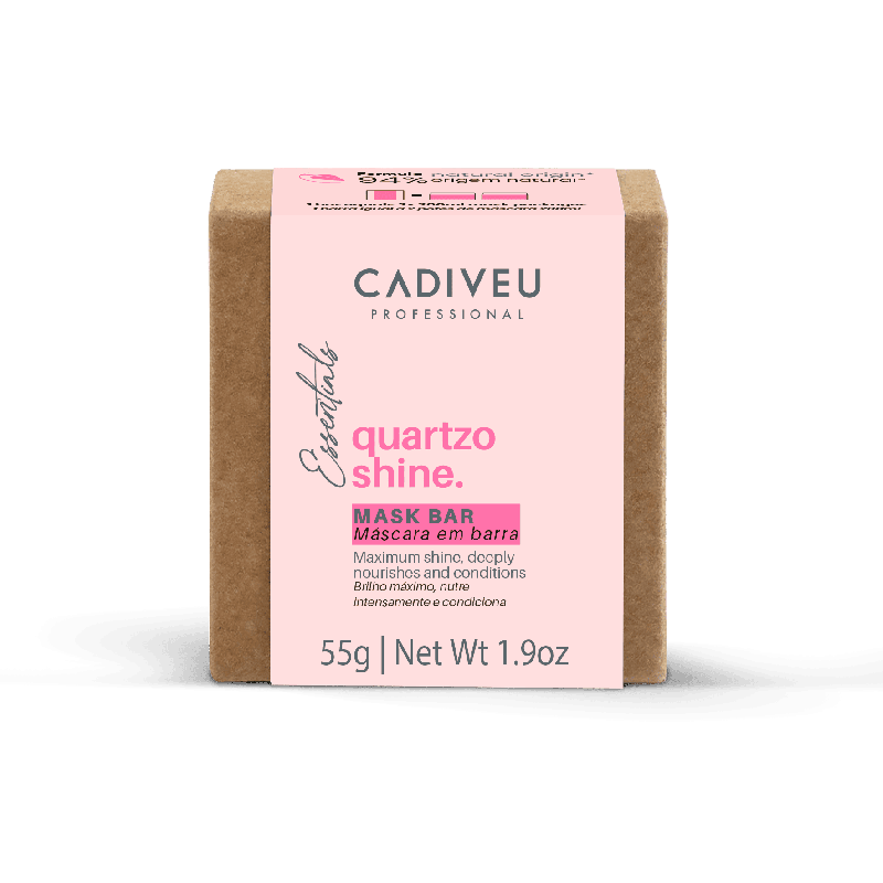 CADIVEU ESSENTIALS QUARTZO SHINE MÁSCARA EM BARRA CONDICIONANTE 55g