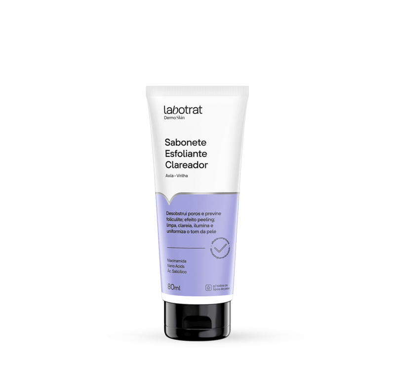 Sabonete Esfoliante Clareador Axila e Virilha Dermo Skin 80ml Labotrat