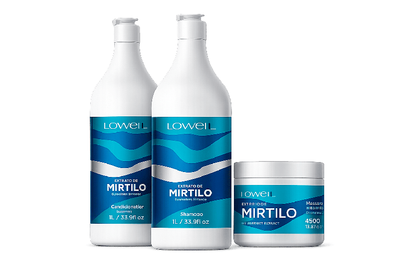 Kit c/ 3 produtos Mirtilo lavatório Lowell 