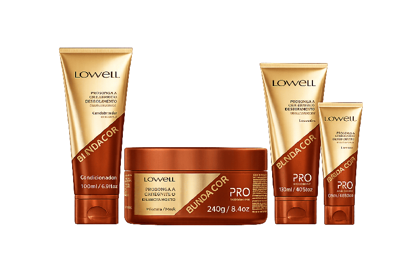 Kit c/ 4 produtos Blinda Cor home care Lowell 