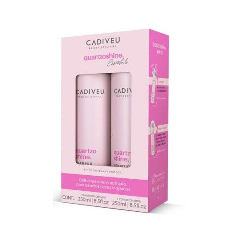 KIT CADIVEU PROFESSIONAL ESSENTIALS QUARTZO SHINE BRILHO (2 PRODUTOS)