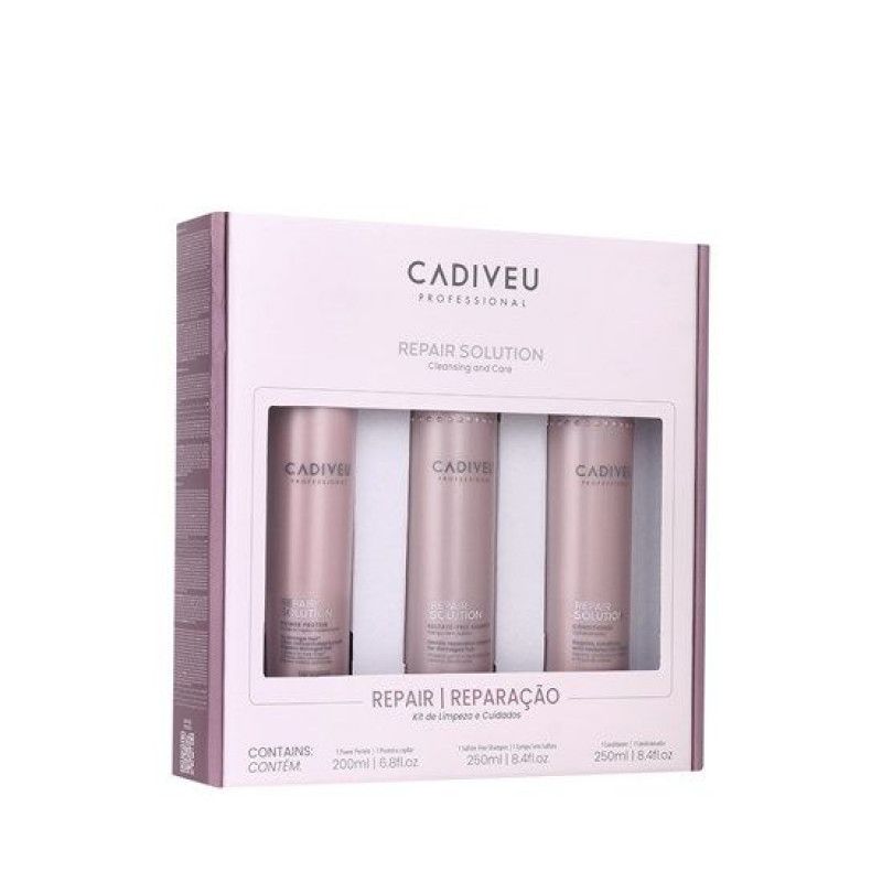 CADIVEU PROFESSIONAL KIT LIMPEZA HOME CARE REPAIR SOLUTION