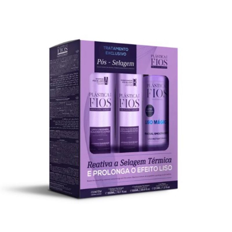 CADIVEU PLASTICA DOS FIOS KIT HOME CARE PÓS SELAGEM 300ML