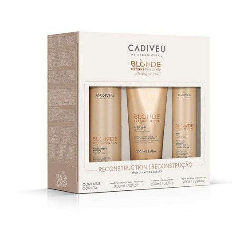 CADIVEU PROFESSIONAL BLONDE RECONSTRUCTOR KIT HOME CARE