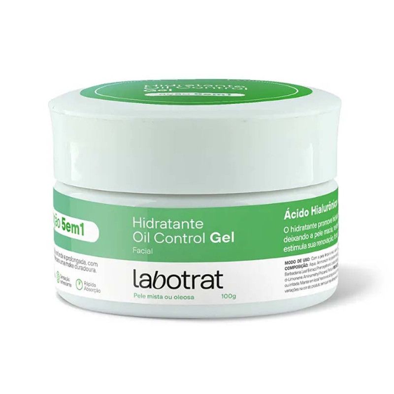 Hidratante Facial Oil Control Gel Dermo Skin 100g Labotrat