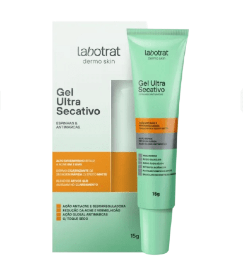 GEL ULTRA SECATIVO DE ESPINHAS DERMO SKIN 15G LABOTRAT