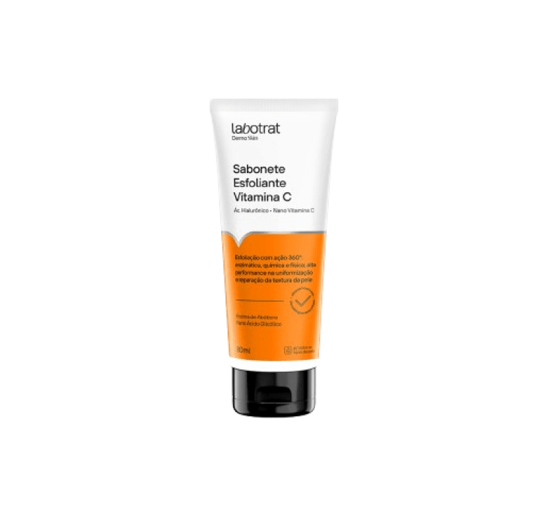 SABONETE ESFOLIANTE FACIAL VITAMINA C DERMO SKIN 80ML LABOTRAT