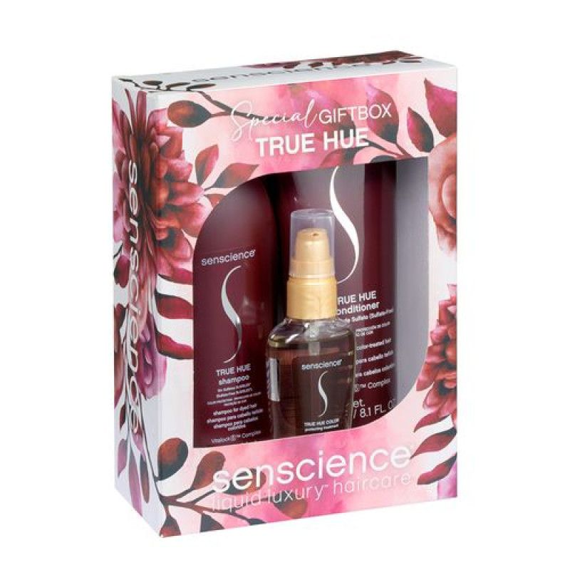 SENSCIENCE  KIT TRUE HUE SHAMPOO + CONDICIONADOR + COLOR TREATMENT 