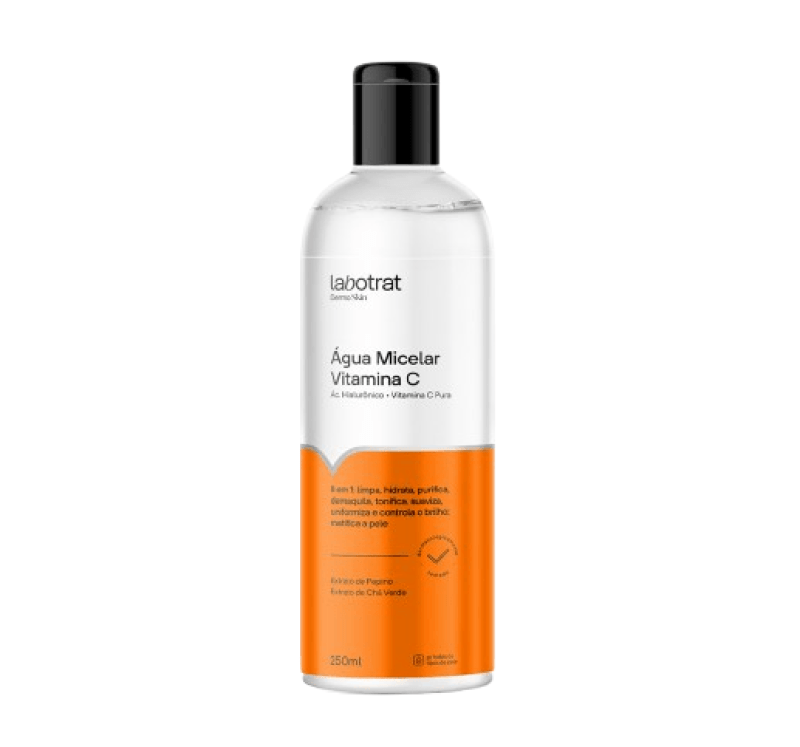 ÁGUA MICELAR VITAMINA C DERMO SKIN 250ML LABOTRAT