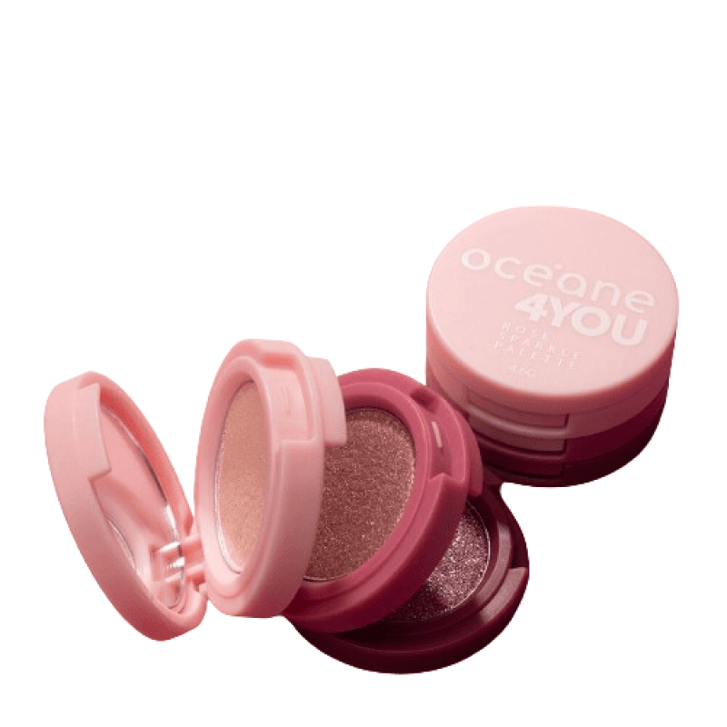 OCÉANE 4YOU TRIO DE SOMBRAS ROSE SPARKLE PALETTE 4.6g