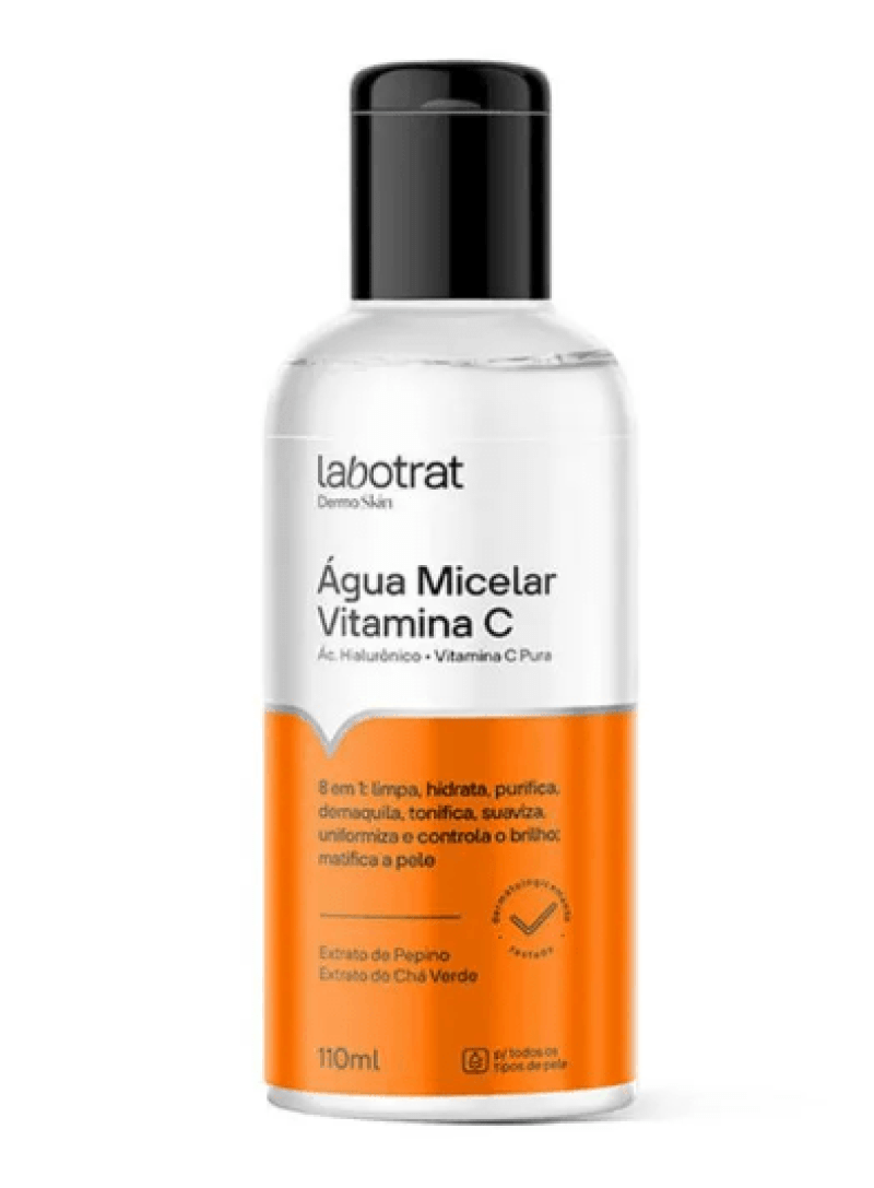 ÁGUA MICELAR VITAMINA C DERMO SKIN 110ML LABOTRAT
