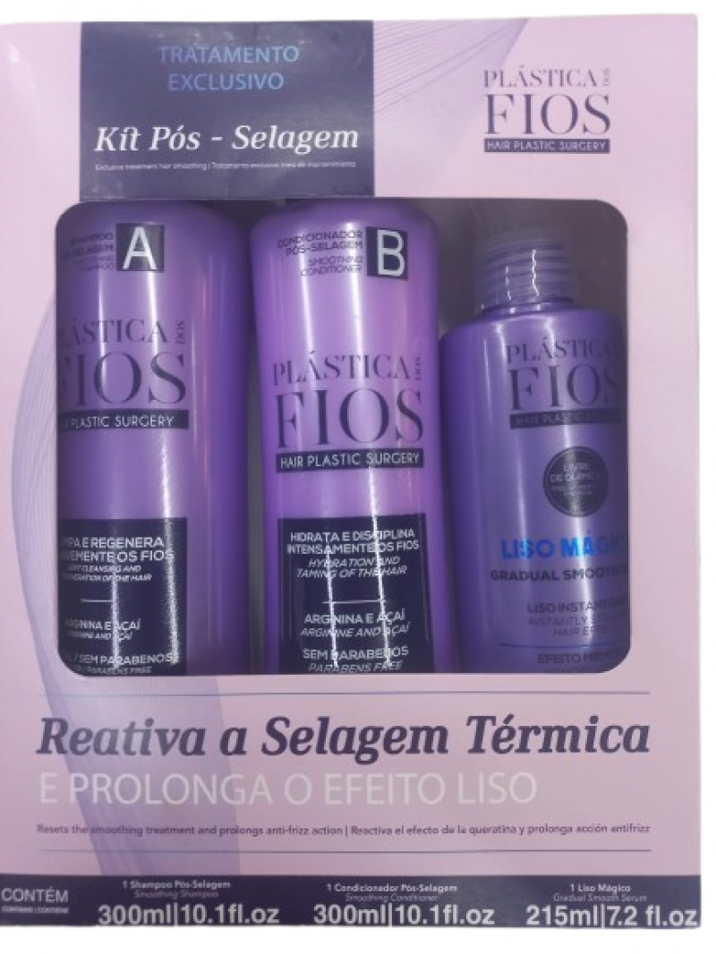 CADIVEU PLASTICA DOS FIOS KIT HOME CARE PÓS SELAGEM 300ML