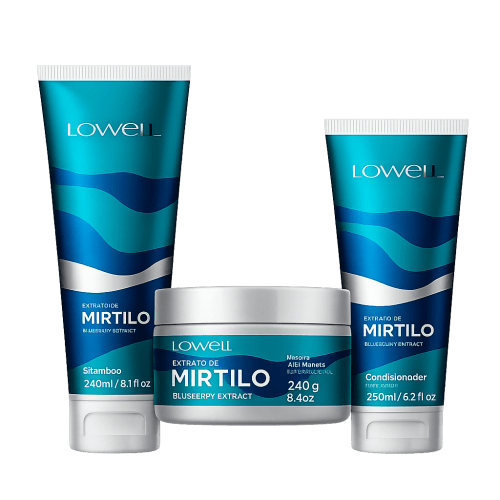 Kit c/ 3 produtos Mirtilo home care Lowell 