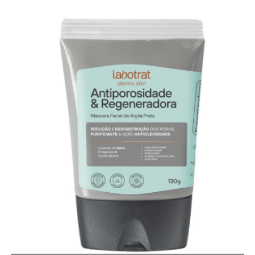 Máscara Facial Argila Preta Antiporosidade e Regeneradora Dermo Skin 130g Labotrat