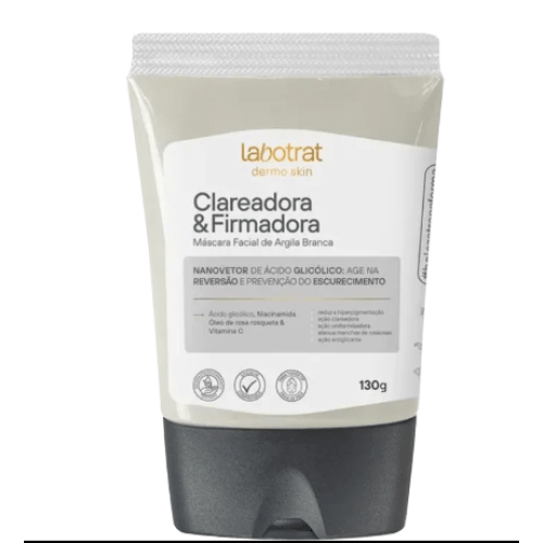 Máscara Facial Argila Branca Clareadora e Firmadora Dermo Skin 130g Labotrat