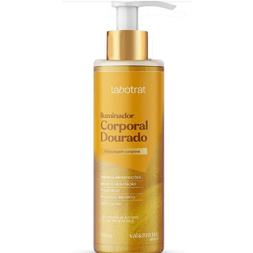 ILUMINADOR CORPORAL DOURADO VAI&BRILHA 190ML LABOTRAT