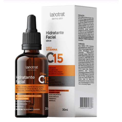 HIDRATANTE FACIAL DUPLA VITAMINA C15 DERMO SKIN 30ML LABOTRAT