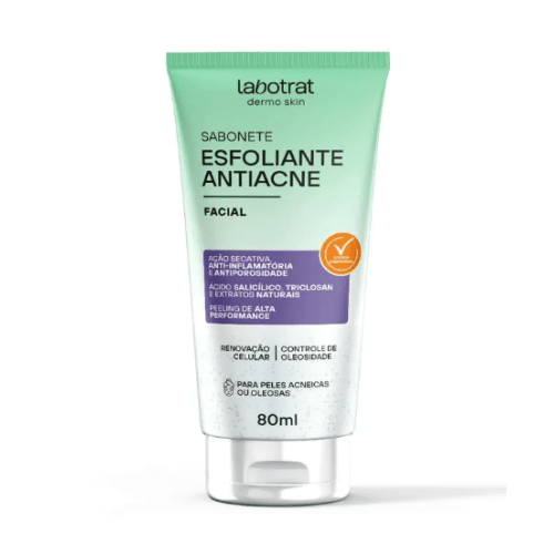 Sabonete Esfoliante Antiacne Dermo Skin 80ml Labotrat