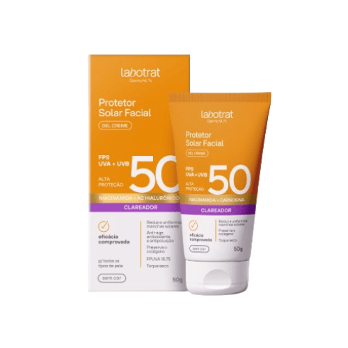 Protetor Facial Gel Creme Incolor FPS 50 Dermo Sun 50g Labotrat