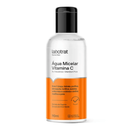 ÁGUA MICELAR VITAMINA C DERMO SKIN 110ML LABOTRAT